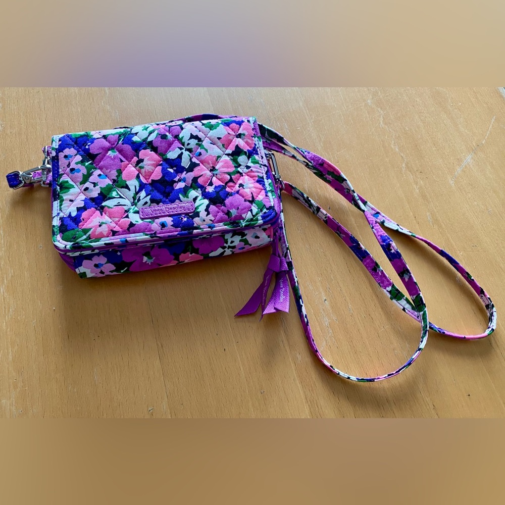 Vera Bradley wallet purse Floral Quilted Crossbody Bag NWOT RARE vintage